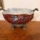 Antique Asian planter in glazed porcelain.