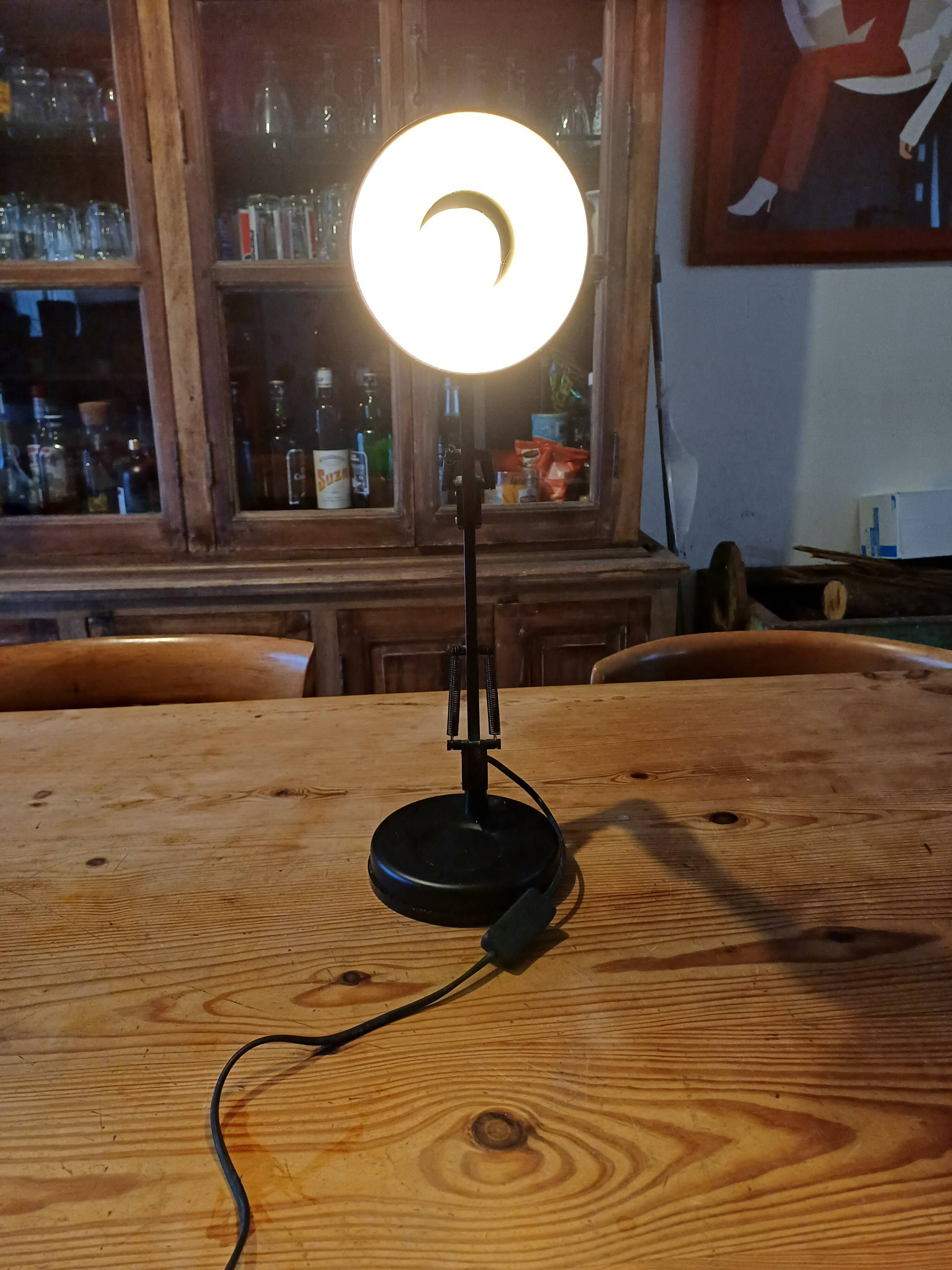 Vintage black metal desk lamp