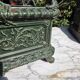 Antique enamelled cast iron planter in the Napoleon III style.