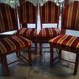4 Louis XIII sheepbone chairs