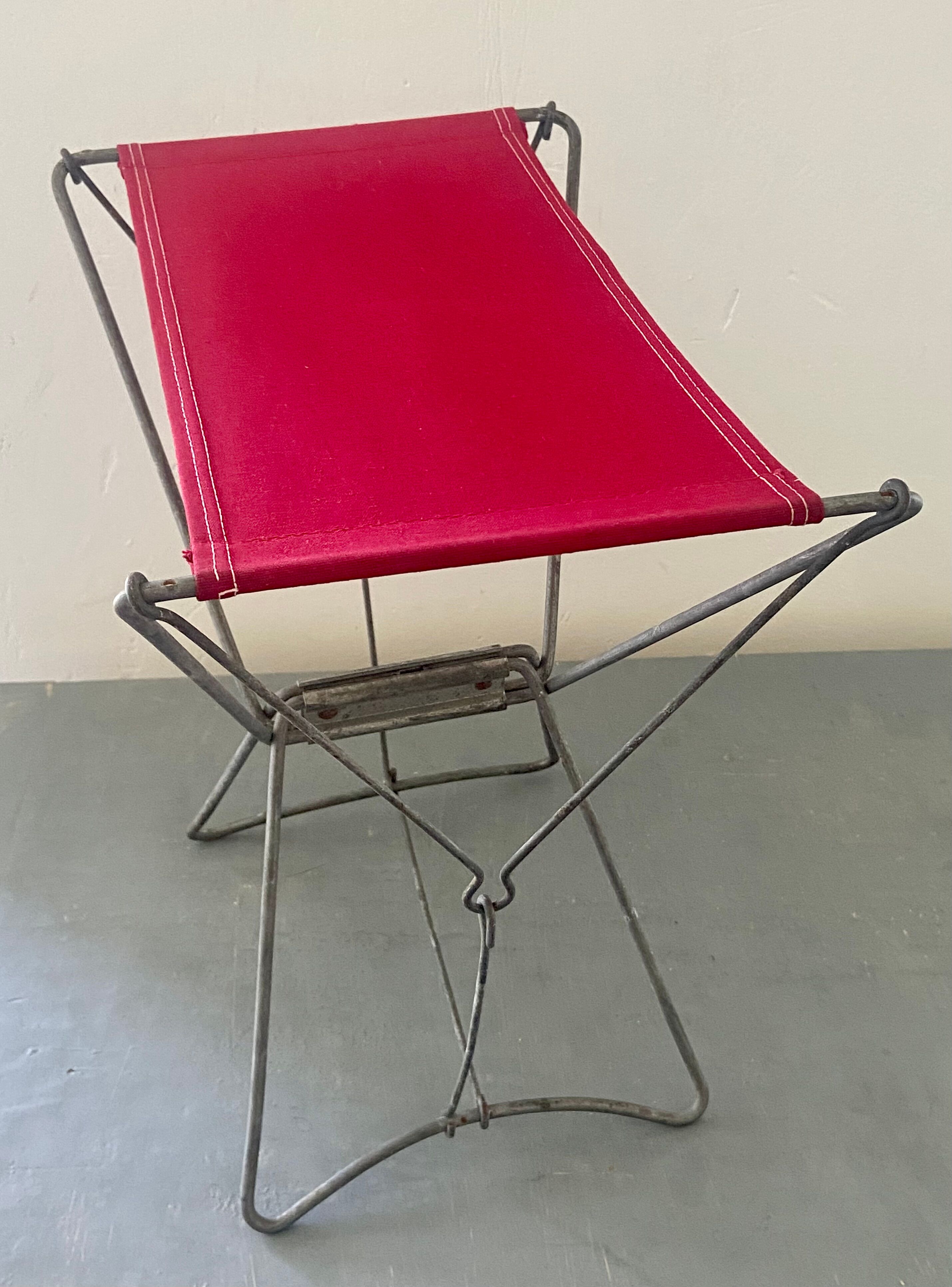 Camping folding canvas stool