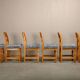 Henning Kjærnulf Set of 6 Razorblade Dining Chairs in Lambswool and Oak