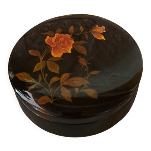 Boîte ronde asiatique en bois