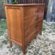Vintage chest of drawers with 4 oak drawers