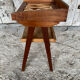 Vintage Scandinavian Wood Bedside Table