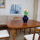 Vintage Scandinavian teak table 130 cm plus 2 extensions 1960 Sweden