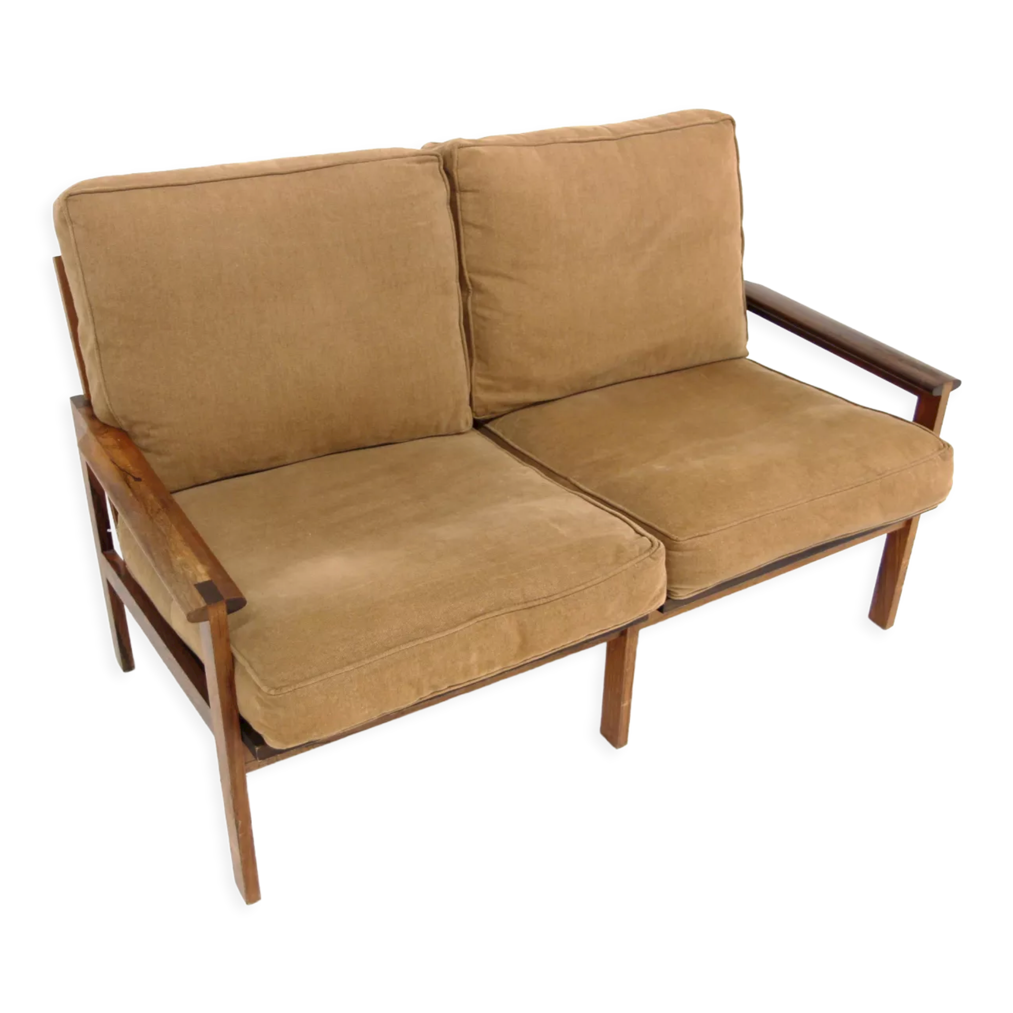 Scandinavian sofa 2 places "Capella", Illum Wikkelso, Denmark, 1960