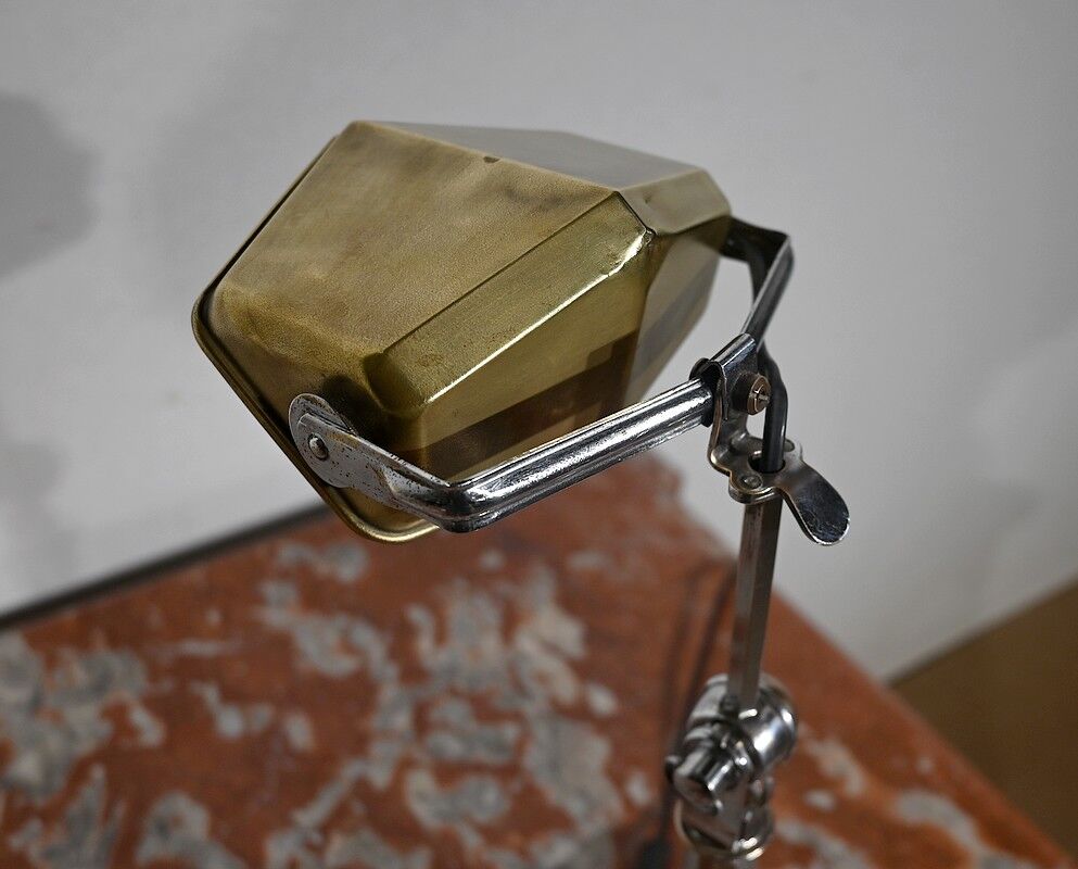Metal desk lamp, after the pirouett' model, art deco, 1930