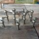 Set of Nagel candle holders from the 1970s consisting of 6 candle holders.