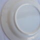 Set of 4 white and blue dinner plates.