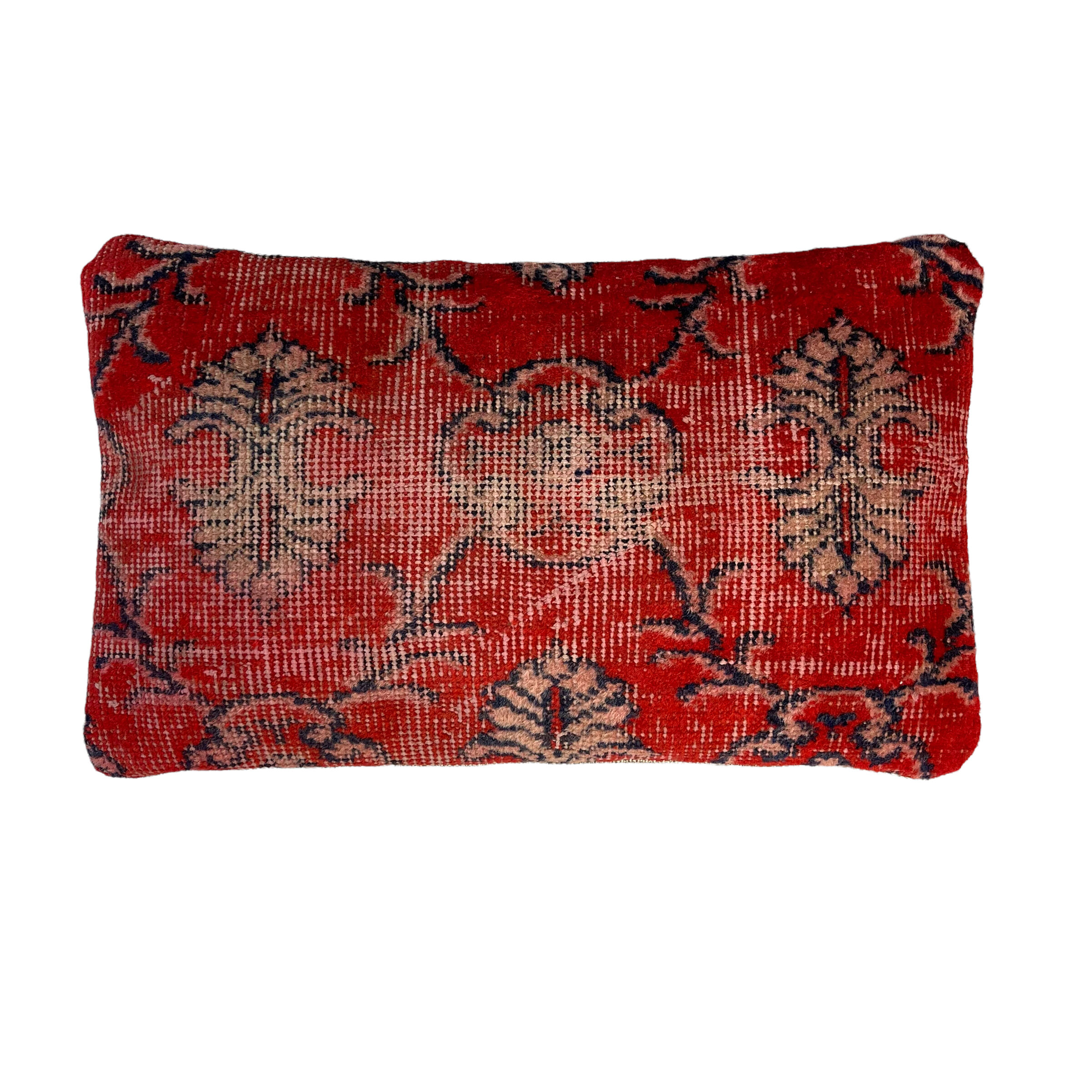 Vintage turkish rug cushion cover, 30 x 50 cm