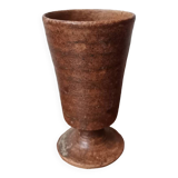Tasse en grès vintage signé La hulotte
