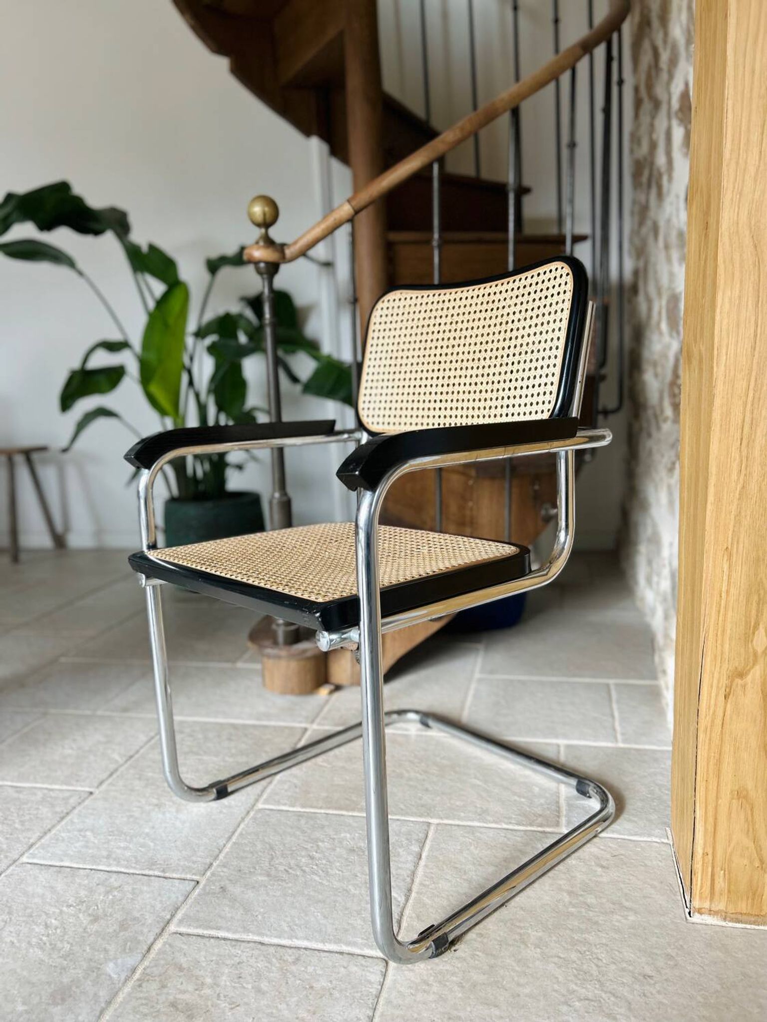 Chaise B64 en cannage