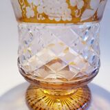 Bohemian crystal vase, circa 1900