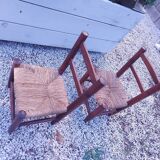 2 chaises enfant vintages