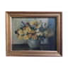 Oil on canvas flowers Flanders 1914