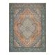 1970s Vintage Persian Handmade Wool Cotton Orange Area Rug 278x343