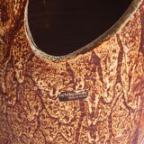 Freeform open worked vase by "Les potiers d'Accolay", France 1970s.