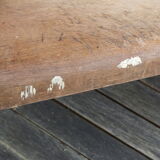 Old wooden cutting board with edges