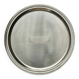 Vintage round service tray silver-plated Guy Degrenne