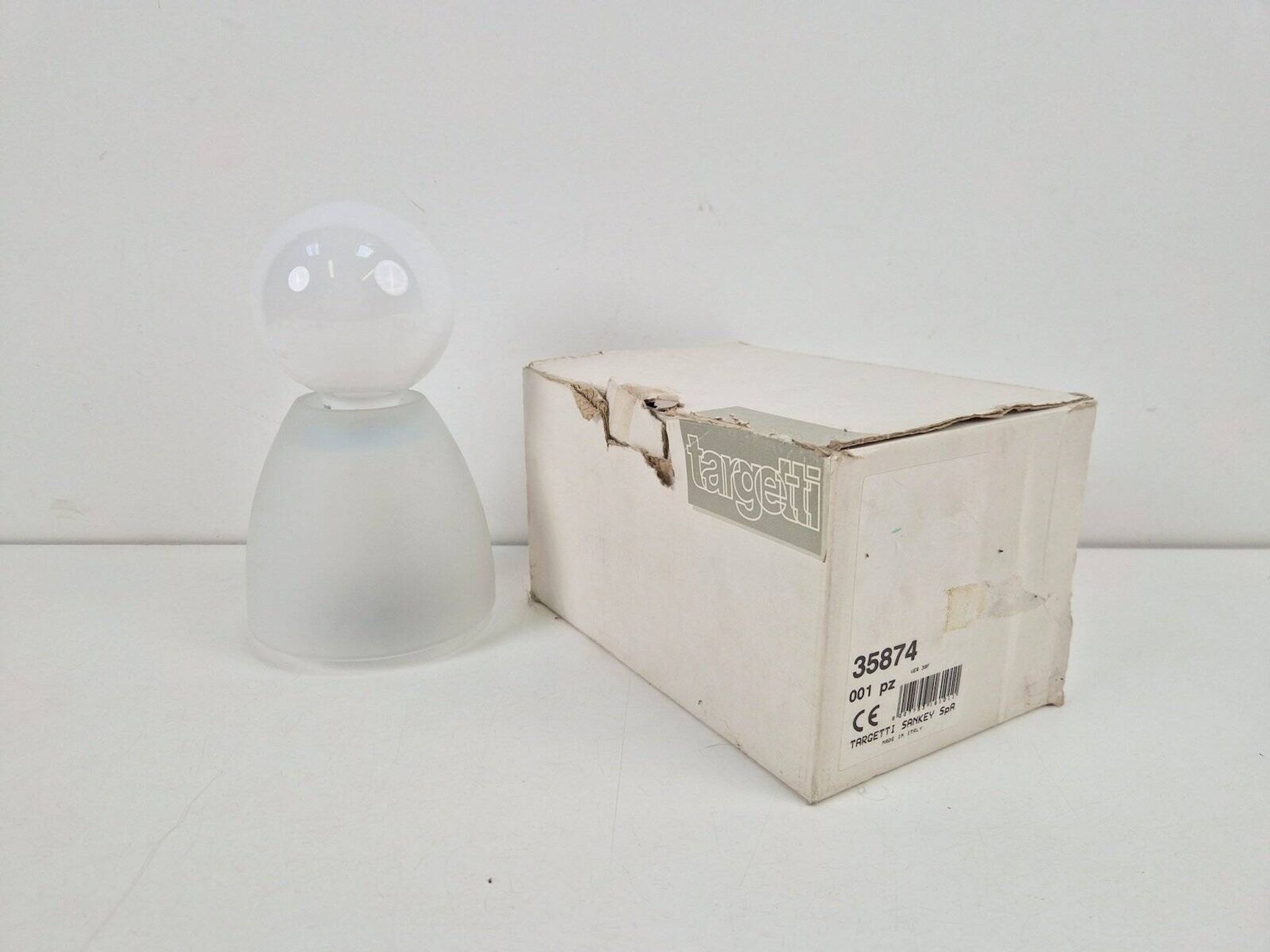 Vintage Glass Ceilling Lamp from by Targetti Sarkey, 1970s