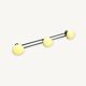 60s yellow wall coat rack