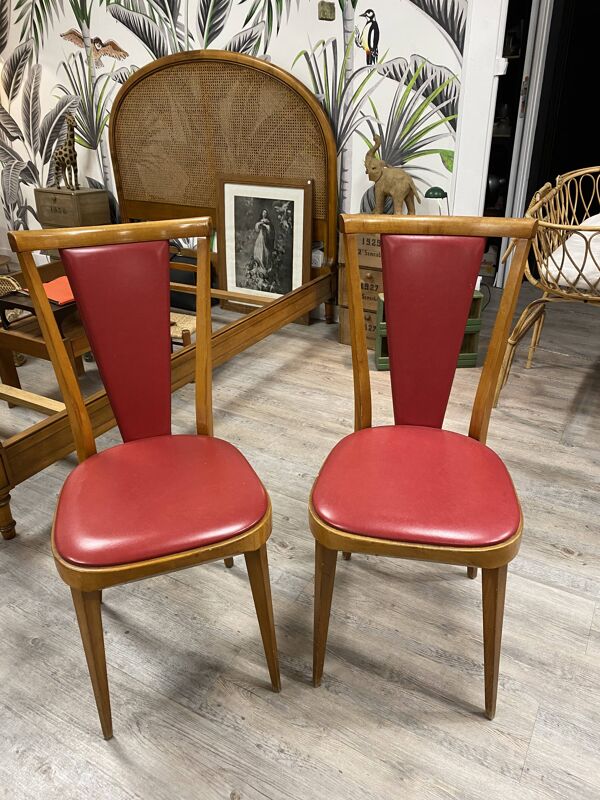 2 chaises vintage Baumann Palma années 70/80