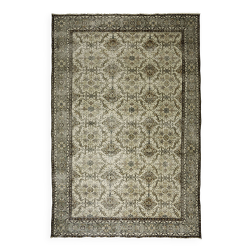 Grand Tapis Vintage Turc Beige Floral 320 x 210 cm