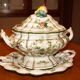 Decorative oval tureen & platter