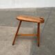 Vintage wooden shoe rack with grease, mid-century, 1950s.