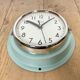 Vintage blue citizen navy wall clock, 1970s