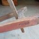 Antique wooden bench from a Catholic school, circa 1900. Beautifully crafted.