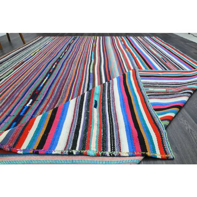 Vintage Turkish Oushak Handmade Wool & Cotton Purple Rug 264x368