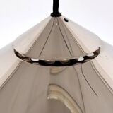 Florian Schulz Large Plated Nickel Pendant Lamp KEOS Pendant, 1970