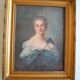 Portrait of Madame de Pompadour as Diana after Nattier painting HST
