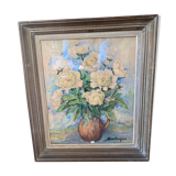 Painting of flowers by Henri Boez