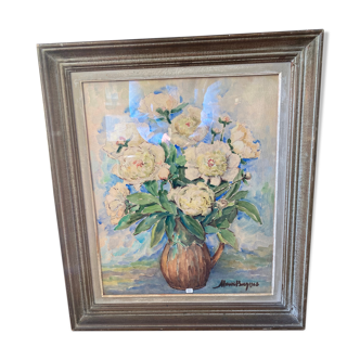 Painting of flowers by Henri Boez