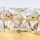 Faceted Crystal Ceiling Light by Kinkeldey, Germany, 1970s