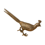 Lady Peacock, vintage brass peacock woman