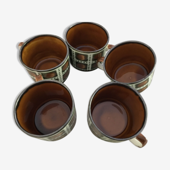 Lot de 5 tasses villeroy et boch