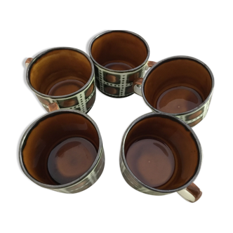 Lot de 5 tasses villeroy et boch
