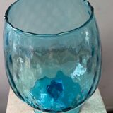 Vase optique en verre empoli Italy