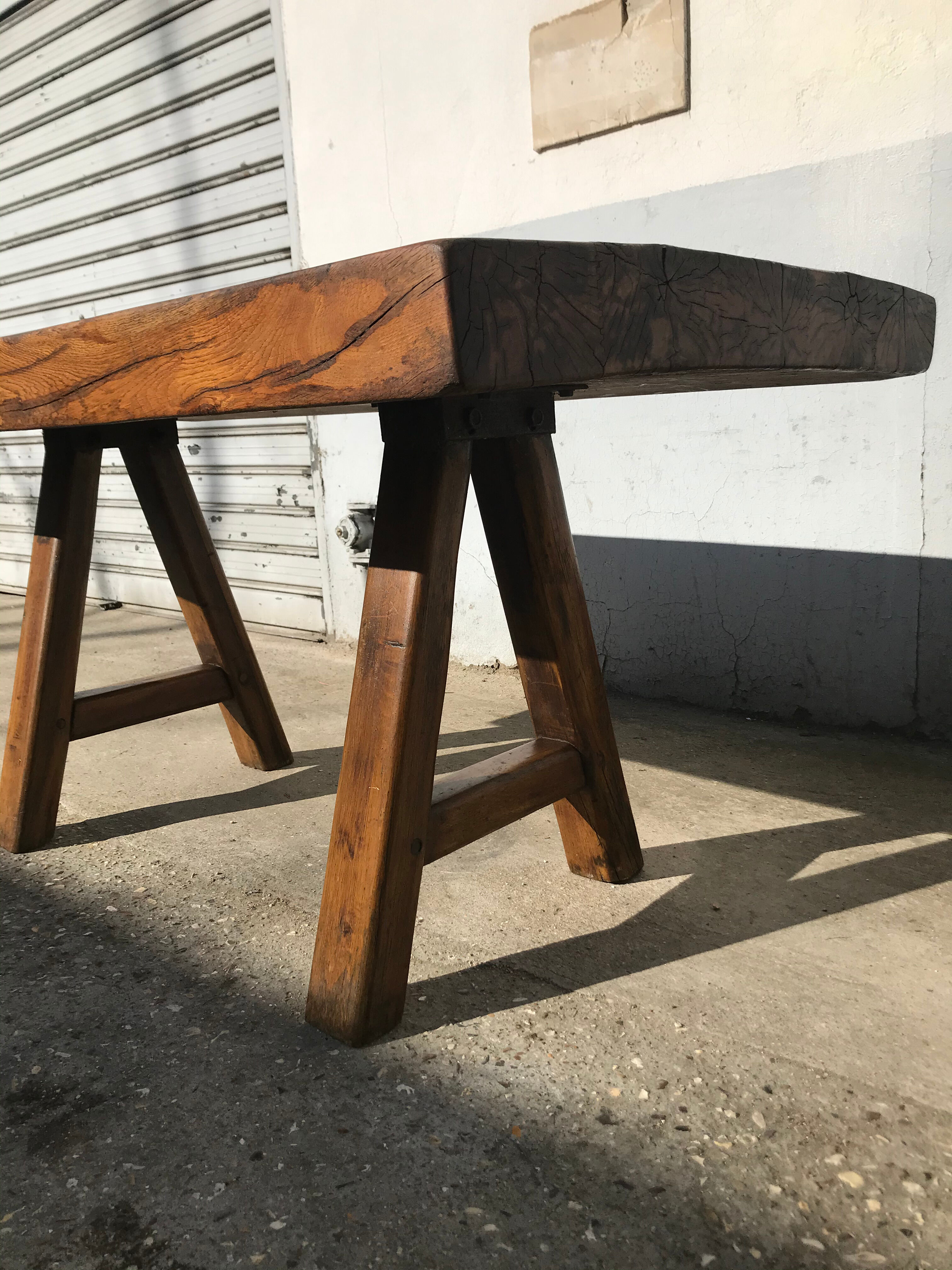 Solid oak farm table
