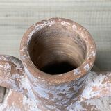 Terracotta amphora vase