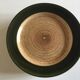 Set de 8 assiettes plates en grès 1970 St Clément bois de rondin de ferme
