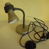 Table lamp, tiltable, gray metal