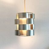 French aluminium sculptural pendant from the mid-century by Max Sauze, 1960s.