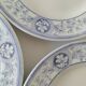 Set of blue and white English plates – Fine earthenware, 20th century