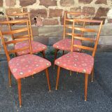 4 Scandinavian chairs mid century vintage 1960