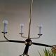 Mid century Italian Brass Chandelier (Attributed to Stilnovo) with 8 Arms Italy.